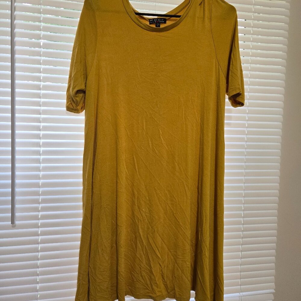 Gold Super Soft Mini Dress